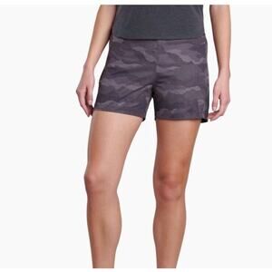 NWT Kuhl Freeflex Shorts Womens Medium Pavement Camo 8" Inseam Kurve